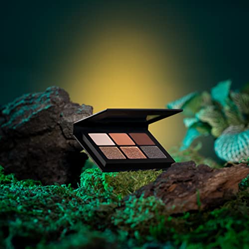 Lorac Mini Pro Matte & Glitter Eyeshadow Palette, Frosted Sequoia | Luxuary Makeup Pallete | Metallic Colors | Cruelty Free, Gluten Free, Vegan #TOP4