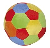 LIEFERUMFANG: 1x bunter Baby Spielball mit integrierter Rassel, Maße: ca. 25 cm, weicher Plüsch, frei von Schadstoffen. Getestet nach Deutschen Normen. Waschbar bei 30 Grad
