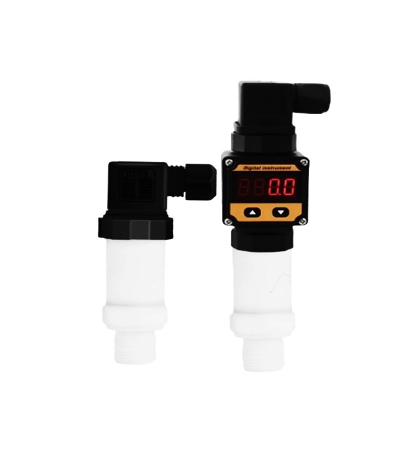 JVDDI Corrosion Resistant Pressure Transmitter Acid Alkali 4-20mA Digital Display Sensor(0-2.5MPa)