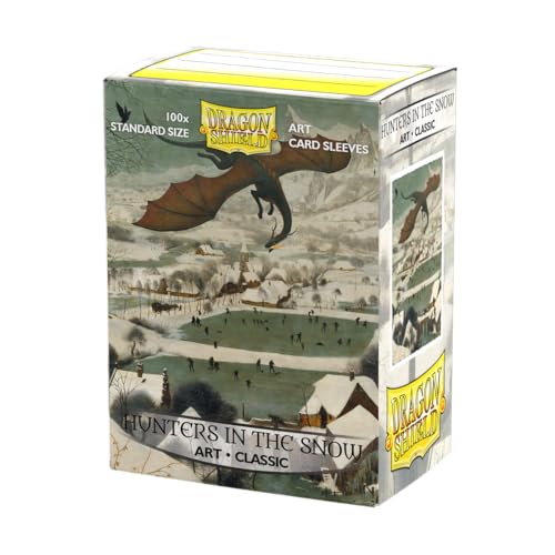 Dragon Shield Art Sleeves | Limited Edition - Hunters in The Snow | 100 CT - Smooth & Tough Premium TCG Sleeves | Compatible with Pokemon One Piece & Magic the Gathering