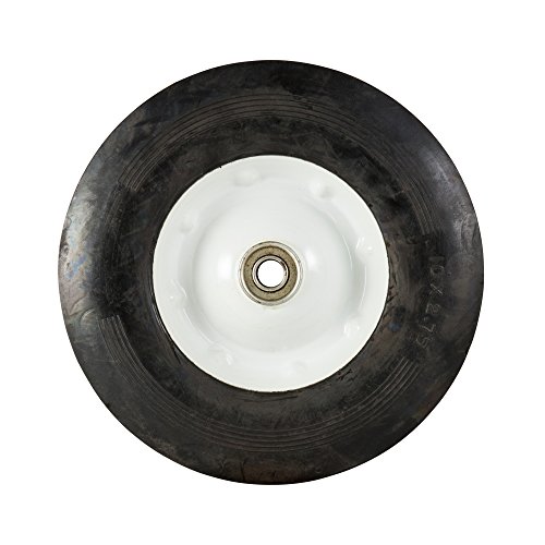 marathon 8x17534 semi pneumatic tire on wheel with offset hub