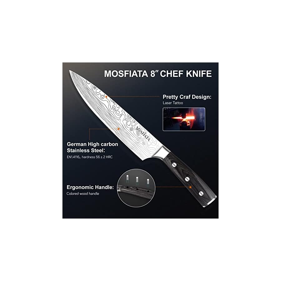 MOSFiATA-Professional-Chef-Knife-Set-with-German-High-Carbon-Stainless-Steel-Kitchen-Knife-Set-3-PCS-8-Chefs-Knife-7-Nakiri-Knife5-Utility-Knife-Knives-Set-for-Kitchen-with-Gift-Box MOSFiATA Professional Chef Knife Set with German High Carbon Stainless Steel Kitchen Knife Set 3 PCSwith Finger Guard,Knife Sharpener,Knives Set for Kitchen with Gift Box