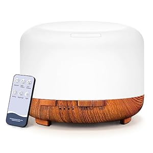 Diffuser, YIKUBEE Essential Oil Diffuser, 500ml Humidifier, Diffusers for Home, Aromatherapy Diffuser with Remote Control, Diffusers for Essential Oils Large Room