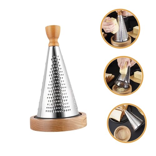 BESTOYARD Rallador de Queso Multicolor de Acero y Madera miniatura 6