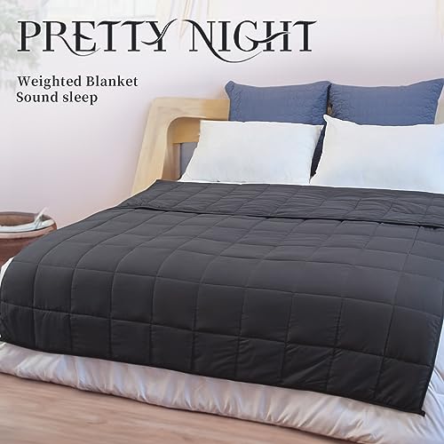 PRETTY NIGHT Weighted Blanket 20lbs Queen Size Dark Grey 60"x80" Weighted Blankets for Adults Heavy Blanket are Comfortable and Cozy by PRETTY NIGHT - Used condition - Image 3