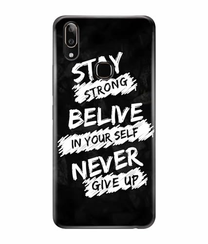 Image of Stay Strong Motivation Quotes Printed Hard Back Case Cover & Compatible for Vivo Y91 / Vivo Y93 / Vivo Y95 (Multicolor) - D1810