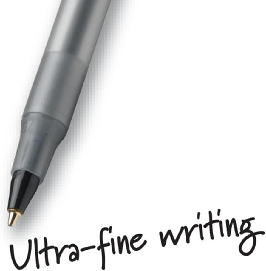 BIC Round Stic Xtra Precision Ball Pen, Fine Point (0.8 mm), Black, 24-Count image 4