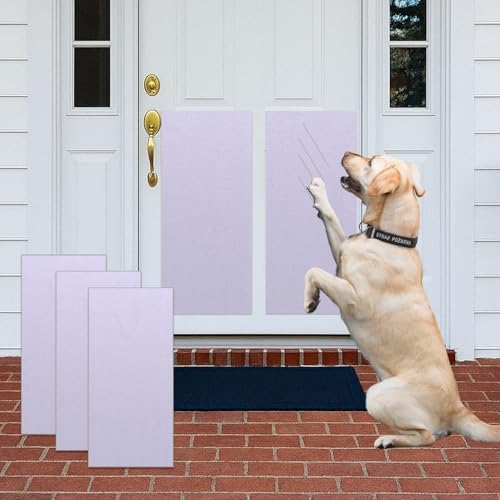 Dog Door Scratch Protector,Dog Nail File Board, Door Protector for Dog Scratching,self-Adhesive Instead of Emery Paper,pet Scratch Areas,Dog Door Protector Scratch Guard (10 inch * 12.5 feet,Black)