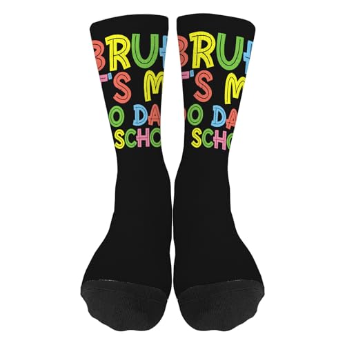 Bruhs It's My 100th Day Of School 100 Days Of School Boys Boys Crew Socks Trouser Socks For Boy Trouser Socks Fashion Sock