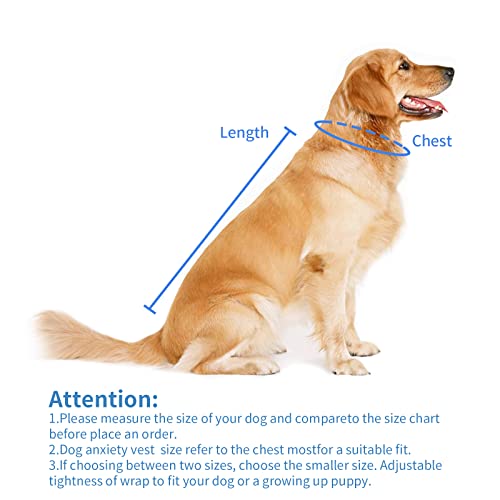 Image of MCHY Dog Anxiety Vest, Anxiety Relief for Dogs, Dog Calming Coat (Navy S)