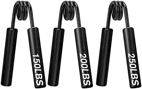 COVVY Hand Grip Strengthener,3 Pack (150,200,250lbs) Grip Strength Trainer Forearm Strengthener Hand Strengthener for Home Gym & Office