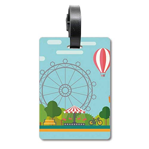 Étiquette pour valise voyage Roue de Ferris pour ne plus jamais perdre son bagage