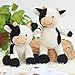 BSVOME 11.8 inches Cow Stuffed Animal Soft Plush Cute Cow Doll for Boys Girls