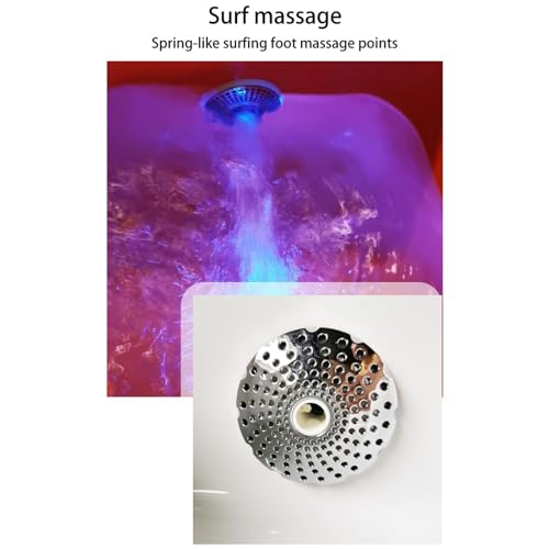 Spa de pies portátil con masaje y lámpara colorida miniatura 5