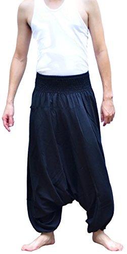 Mens Baggy Yoga Hippie Boho Aladdin Alibaba Harem Pants