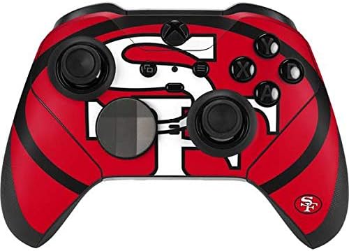 Skinit Decal Gaming Skin Compatible with Xbox Elite Wireless Controller Series 2 - Officially Licensed NFL San Francisco 49ers Retro Logo Design