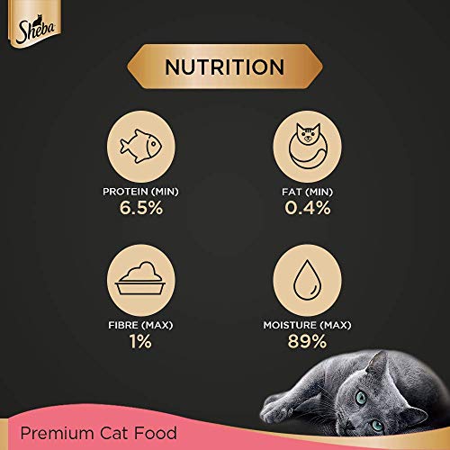 Sheba Fine Premium Kitten (2-12 months) Wet Cat Food, Chicken Premium Loaf, 70 g Pouch (Pack of 28), High-moisture gravy kitten cat food for healthy hydration
