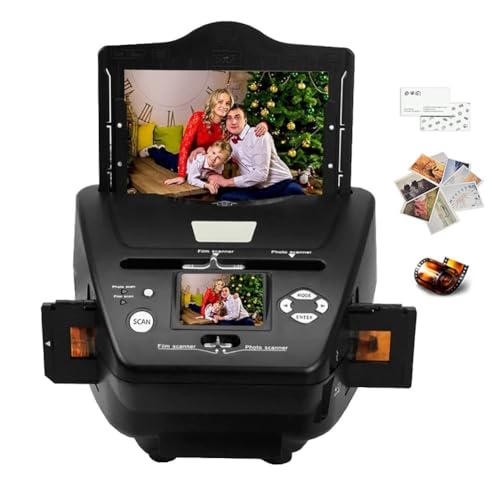 Portable Film Slide Photo Scanner 16MP High-Resolution Negative Convert Color with LCD Screen
