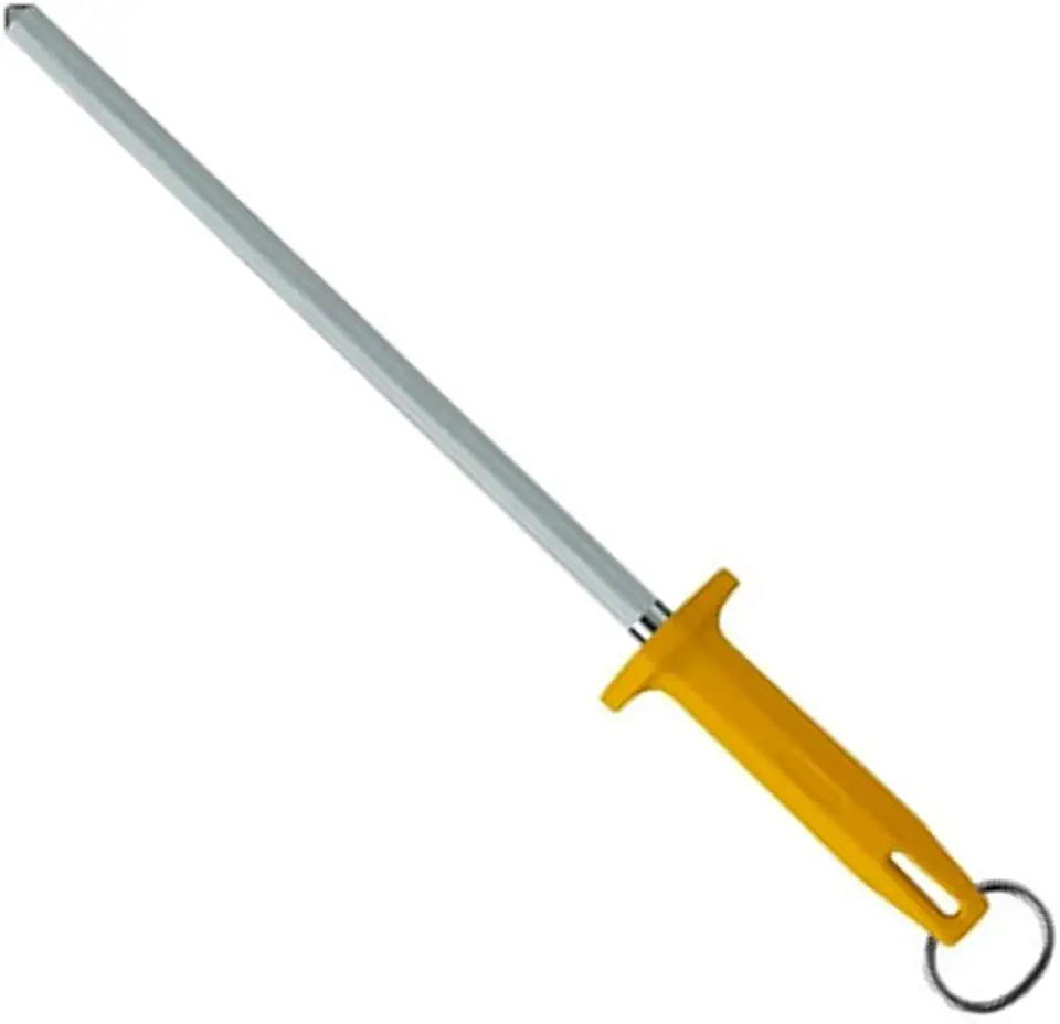 Chaira com Haste Lisa de 12 polegadas/30cm com Cabo Amarelo - BKY408-12