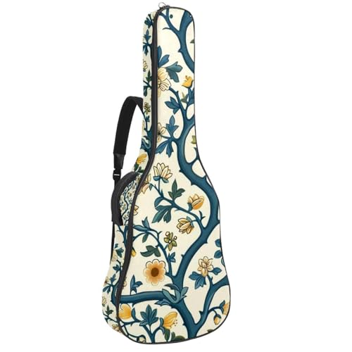 Housse guitare acoustique 109 cm imperméable avec 2 poches et sangles