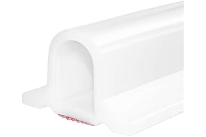 Shower Water Retaining Strip, Prevents Water Leakage | Duzzy 67 Inch White Adhesive Water Dam