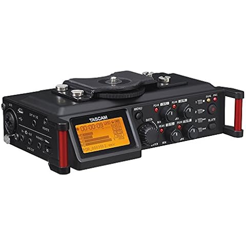 TASCAM 4-Channel Portable Audio Recorder for Videographers, 4 Combo XLR/TRS Inputs, 2 Internal Mics, Limiter, HP Filter (DR-70D) Cover