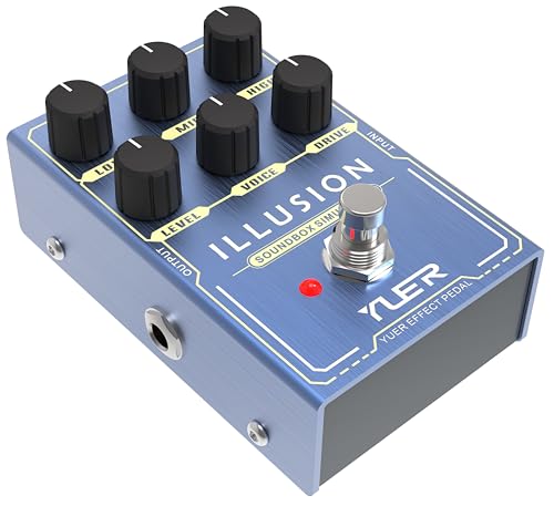ILLUSION Guitar Pedal, Electric Guitar Effects Overdrive Pedals Mini Single Type DC 9V True Bypass