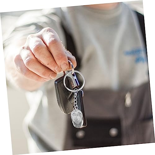 Porte-clés d'escrime en métal silver et accessoires de style - 3