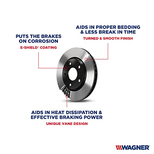 Wagner BD126433E Premium E-Coated Brake Rotor thumb #8