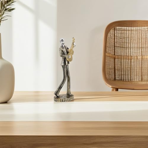 Statue de guitariste abstraite pour meubler un salon minimaliste - 8