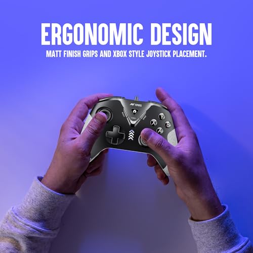 Ant Esports GP165 Wired Controller with Hall Effect Magnetic Triggers for PC/PS3/Android (Black/Grey) - Image 6