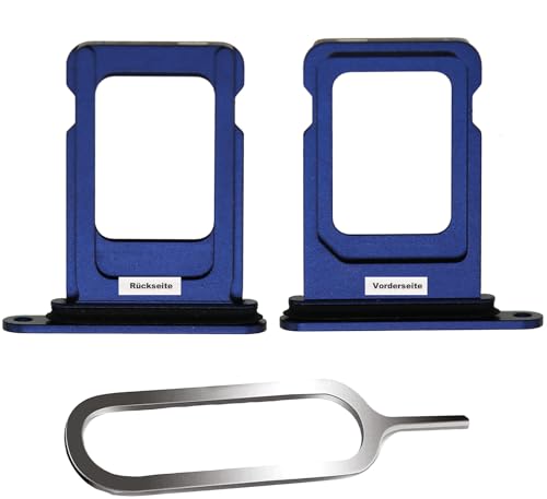 IS-TECK SIM-Kartenhalter Ersatz SIM-Tray Kompatibel mit iPhone 12 inklusive SIM-Nadel SIM-Kartensteckplatz (Blau)