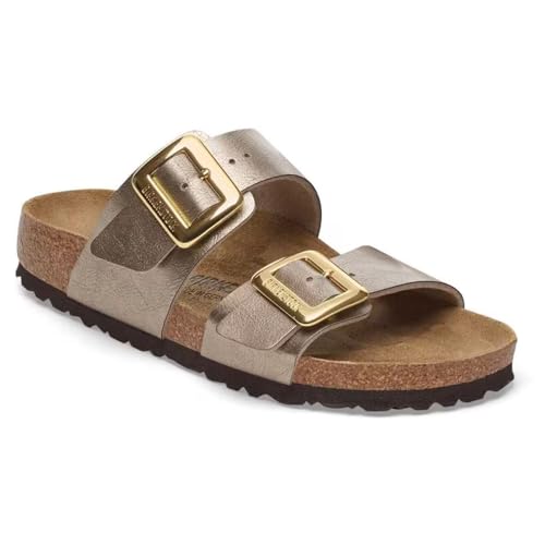 Sydney Cushion Buckle Birko-Flor Graceful Pearl White, brown, 9/9.5