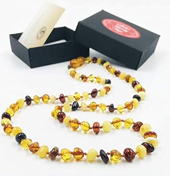【お値下げ！】琥珀ネックレス　マルチカラー　アンバー 琥珀ネックレス - 久慈琥珀オンラインショップ