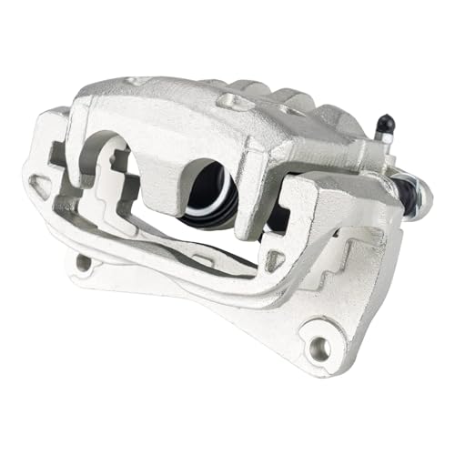 Image of KAX Disc Brake Caliper Assembly with Bracket for Subaru, Saab- Forester, Outback, Crosstrek, XV Crosstrek, Legacy, Baja, Impreza, 9-2X, Front Right Passenger Side