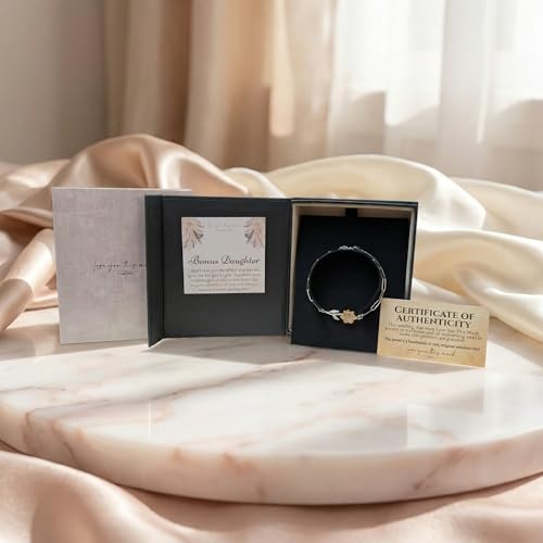 Image of Love You This Much Sentimental Bonus Daughter Necklace, Birthday Gift for Bonus Daughter, Stepdaughter Jewelry, Gift for Stepdaughter