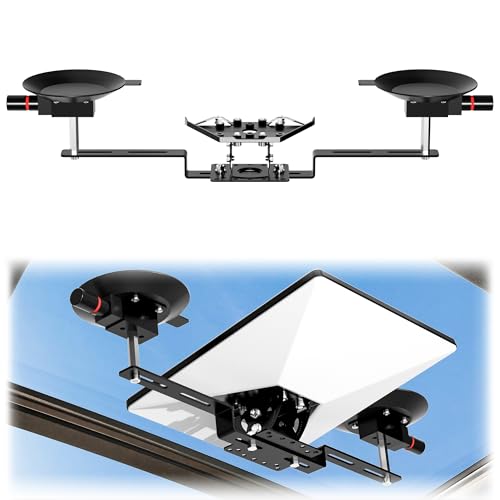 Starlink Mini Car Mount, Tilt Angle Adjustable Starlink Sunroof Suction Cup Mount, Starlink Automotive Glass Sunroofs Mounting Kit, in Car Installation, Compatible with Starlink Mini V4 Dish