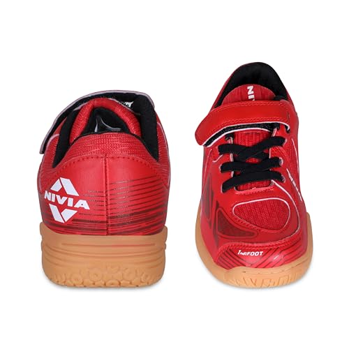 Image of Nivia Appeal 3.0 Red /Black Badminton Shoes for Kids