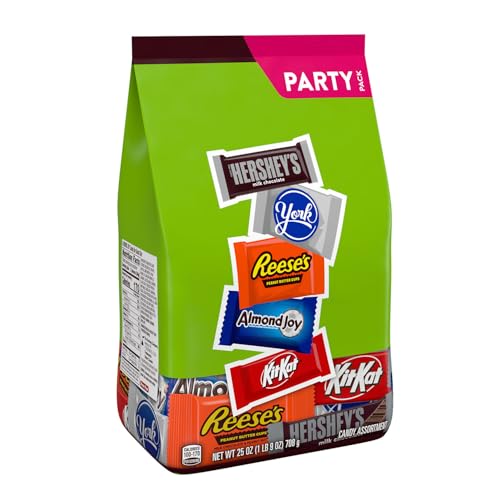 Image of Hershey Assorted Chocolate Flavored Candy Party Pack, 25 oz (Pack of 8)