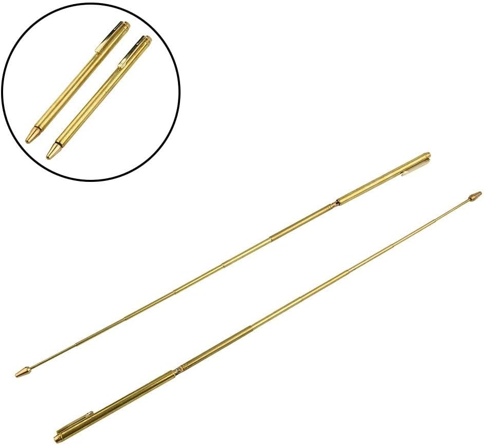 2PCS Copper Dowsing Rods, Retractable Divining Rods 99.9% Copper Dowsing Rods, 2PCS Divining Rods, For Divining Water, Treasure, Buried Items, Veins, Water, People
