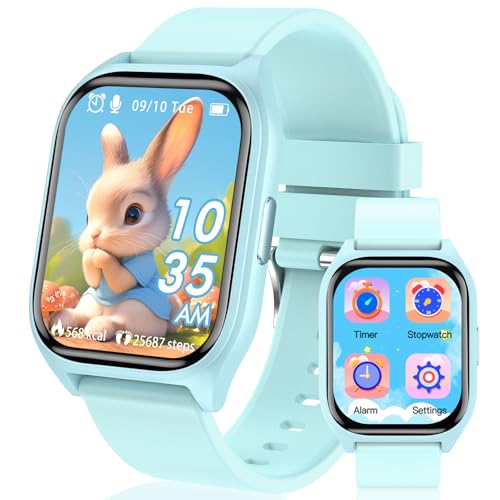 Clleylise Smart Watch for Kids - Fitness Activity Tracker, Pedometer, Heart Rate Sleep Monitor, 18 Sport Modes, Calories Counter, Alarm Clock - Gifts for Boys Girls Teens 4+ (Blue)