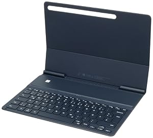Samsung Book Cover Keyboard Slim EF-DT730 für das Galaxy Tab S7+ | Tab S7 FE, Black, 12, 4 Zoll