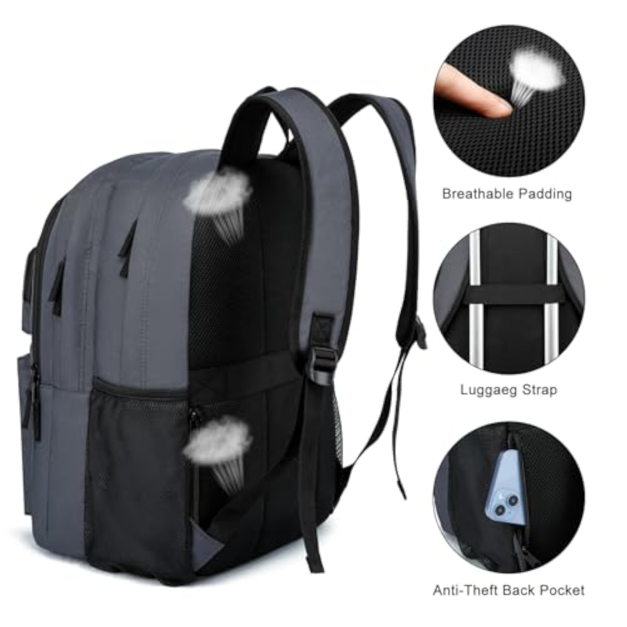 G38 Laptop Backpack, Versatile Travel Bag