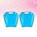 VICASKY 2pcs Drinking Water Container Portable Water Storage Bag Large Capacity for Camping Emergency and Outdoor Use Lightweight and Leak Sturdy Handle for Easy Carrying