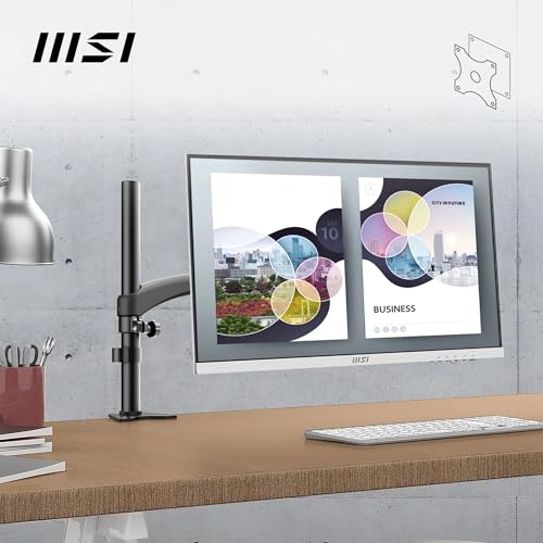Image of MSI PRO MP273AW 27 Inch Full HD Office Monitor 1920x1080 IPS Panel, 100 Hz, Eye-Friendly Screen, VESA Mountable, Built-in Speakers, Display Kit Support, Tilt-Adjustable HDMI 1.4, DP 1.2a, D-Sub(VGA)