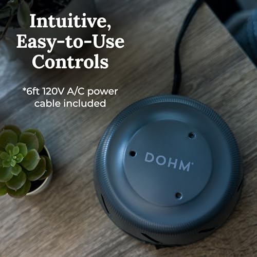 Yogasleep Dohm Uno White Noise Sound Machine, Fan-Based Natural Calming Pink Noise for Office Privacy, Sleep Aid & Meditation. Adjustable Tone & Noise Canceling for Travel, Baby & Adults (Charcoal) - Image 7