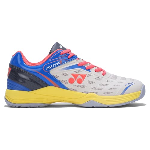 Image of YONEX AKITA Badminton Shoes |Non Marking | Ideal for Badminton,Squash,Table Tennis,Volleyball | Non-Marking Sole |TRU Cushion |Durable Skin Light|Synchro-Fit Insole|Toe Assist Shape|Hexa Grip |Light Weight|Lateral Shell|Extra Cushioning|Snap Back Action|