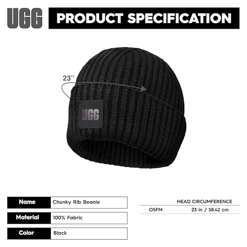 Bonnets UGG W Rib Knit Beanie pour Accessoires - vue 8