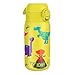 Price comparison product image Ion8 Vacuum Insulated Steel Water Bottle, 320 ml/11 oz, Leak Proof, Easy to Open, Secure Lock, Dishwasher Safe, Carry Handle, Metal Water Bottle, ThermoShield Stainless Steel, Yellow, Dinosaur