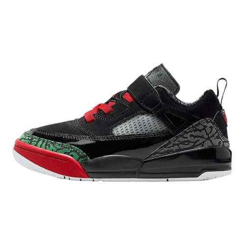 Jordan Spizike Low Little Kids' Shoes (Black/Classic Green/White/Varsity Red)